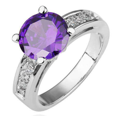 Fashion Jewelry Beautiful 18K White GOLD PLATED RING!!