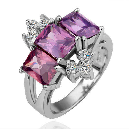 Fashion Jewelry Beautiful 18K White GOLD PLATED RING!!