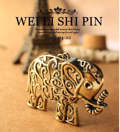 Fashion Jewelry Beautiful Elephant Sweater Chain / Necklace