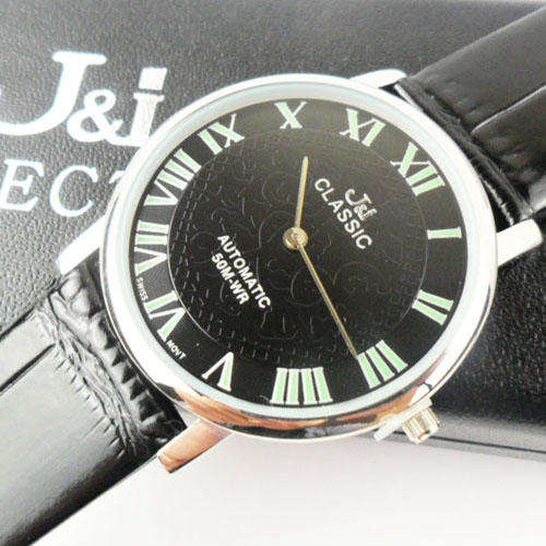 Fashion Jewelry **J&I COLLECTION Very Thin Quartz Men's Watch