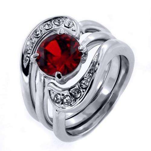 Fashion Jewelry Beautiful 18K White GOLD PLATED RING!! Size 9 or R1/2
