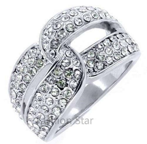 Fashion Jewelry Beautiful 18k Gold Plated Ring--Size P1/2