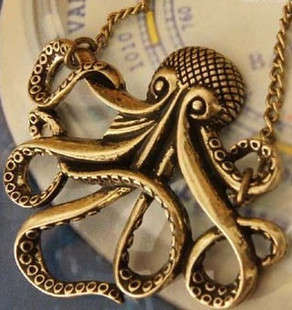Fashion Jewelry Beautiful Octopus Shape Sweater Chain / Necklace