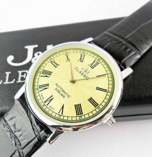 Fashion Jewelry **J&I COLLECTION Very Thin Quartz Men's Watch