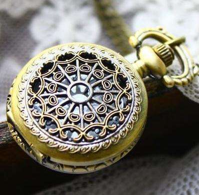 Fashionable Retro Mini Pocket Watch With Chain.