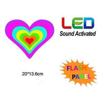 Sound Activated Light Up Flashing Rock Disco Equalizer LED Panel *Many Way To Use**