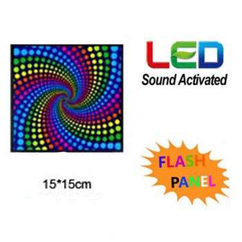 Sound Activated Light Up Flashing Rock Disco Equalizer LED Panel *Many Way To Use**