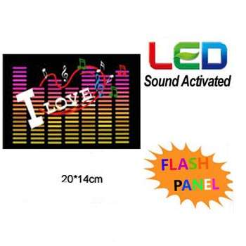 Sound Activated Light Up Flashing Rock Disco Equalizer LED Panel *Many Way To Use**