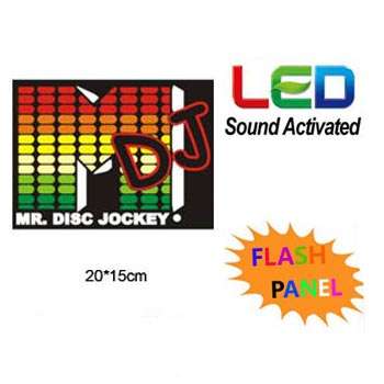 Sound Activated Light Up Flashing Rock Disco Equalizer LED Panel *Many Way To Use**
