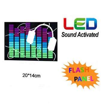 Sound Activated Light Up Flashing Rock Disco Equalizer LED Panel *Many Way To Use**