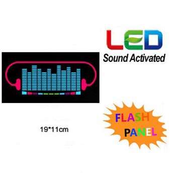 Sound Activated Light Up Flashing Rock Disco Equalizer LED Panel *Many Way To Use**