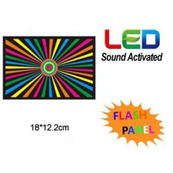 Sound Activated Light Up Flashing Rock Disco Equalizer LED Panel *Many Way To Use**