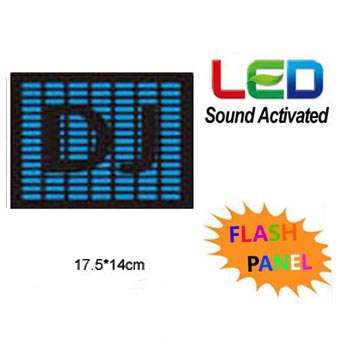 Sound Activated Light Up Flashing Rock Disco Equalizer LED Panel *Many Way To Use**