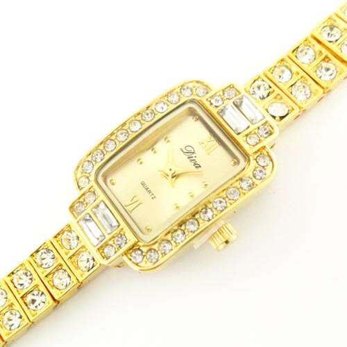 Fashionable Quartz Full Rhinestone Lady's Watch