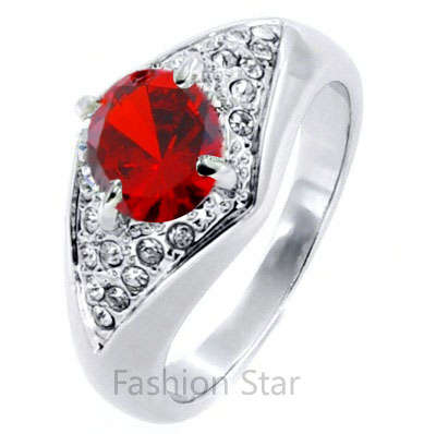 Fashion Jewelry Beautiful 18k Gold Plated Ring--Size 9 or R1/2