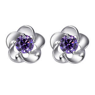 Fashion Jewelry Beautiful Gold Plated Earring With 30% Silver