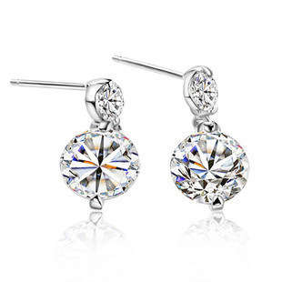 Fashion Jewelry Beautiful Gold Plated Earring With 30% Silver