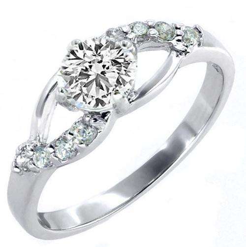 Fashion Jewelry Beautiful 18k Gold Plated Ring--Size N