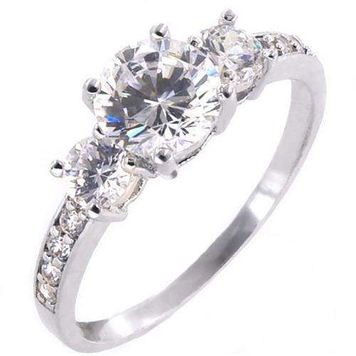 Fashion Jewelry Beautiful 18k Gold Plated Ring--Size 8#