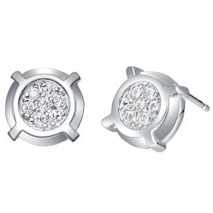 Fashion Jewelry Beautiful Gold Plated Earring With 30% Silver
