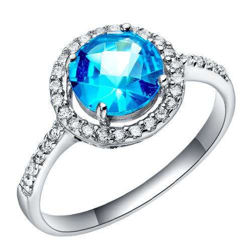Fashion Jewelry Beautiful 18k Gold Plated Ring Size N#