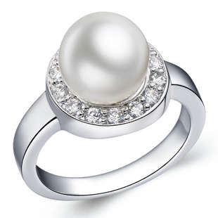 Fashion Jewelry Beautiful 18k Gold Plated Ring Size 8#