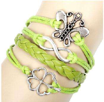 Hot Seller !!! -- European Fashion Infinity Leather Bracelet