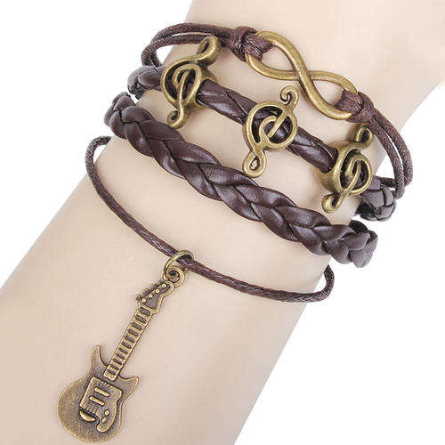 Hot Seller !!! -- European Fashion Infinity Leather Bracelet