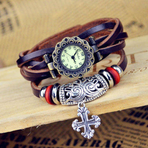 Hot Seller !!! -- European Fashion Genuine Leather Lady's Watch