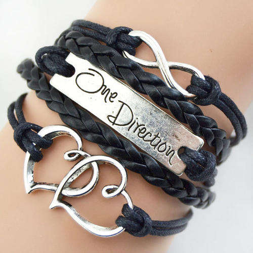 Hot Seller !!! -- European Fashion Infinity Leather Bracelet