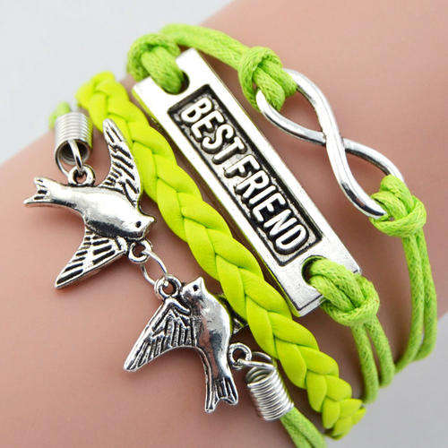 Hot Seller !!! -- European Fashion Infinity Leather Bracelet