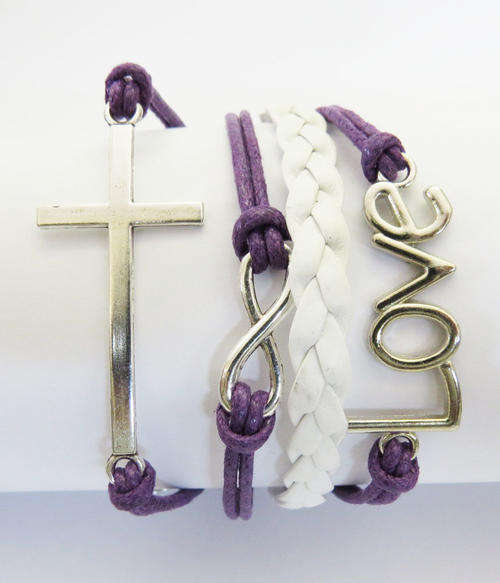 Hot Seller !!! -- European Fashion Infinity Leather Bracelet