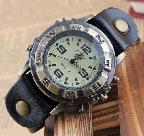 Hot Seller !!! -- European Fashion Genuine Leather Men's Watch