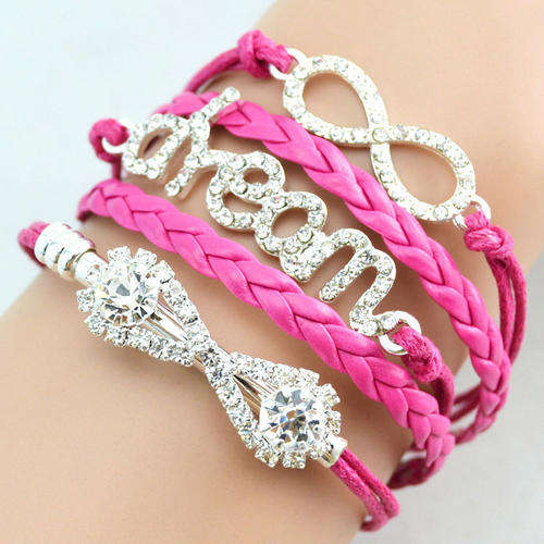 Fashion Infinity Rhinestone Love Dream Bracelet