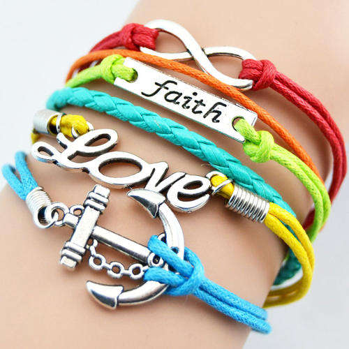 Infinity Bracelet -- European Fashion Infinity Leather Bracelet