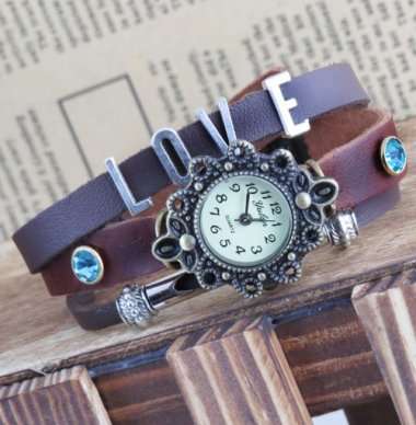 Hot Seller !!! -- European Fashion Genuine Leather Lady's Watch