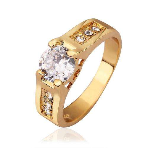European Beautiful Fashion Jewelry 18k Gold Plated Ring