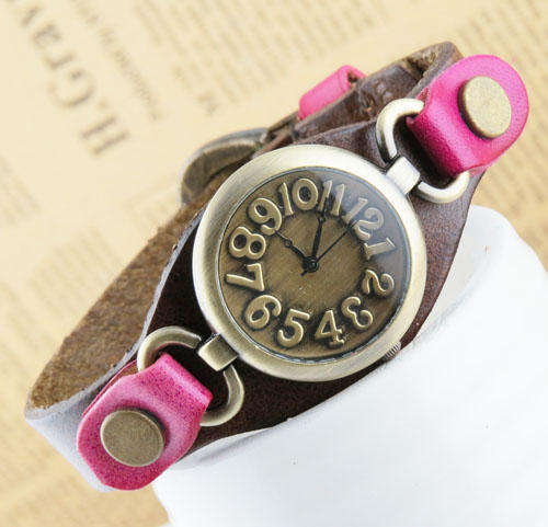 Hot Seller !!! -- European Fashion Leather Lady's Watch Bracelet Quartz Wrist Watch