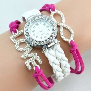 Fashion Infinity Bracelet Lady's Watches