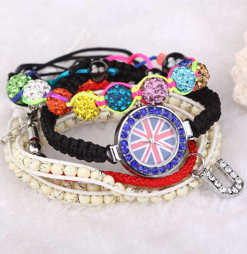 Fashion Exclusive Design Crystal Weave Quartz Wrist Watch !!