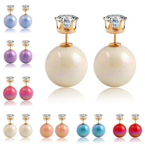 Design Jewelry Trendy Double Ball Candy Stud Earrings 80+ Types Choose From!!!
