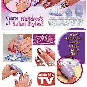 NEW Salon Express Nail Art Kit Stamping Art Set TV Hot Sales Fashion Nail Art Set