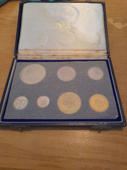 South africa 1964 proof coin set (in original case)