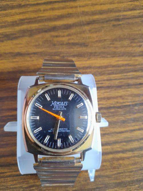 ANTIQUE HERCULES PRIMA SUPER 270 WIND UP WRIST WATCH
