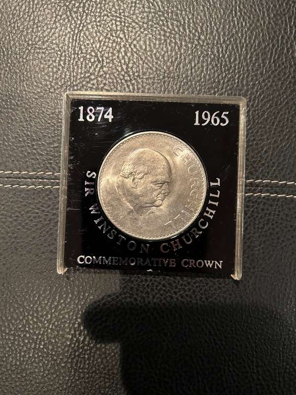 Sir winston churchill commemorative crown 1874-1965