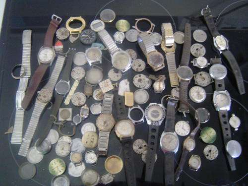 huge job lot of wind up watch parts check pics