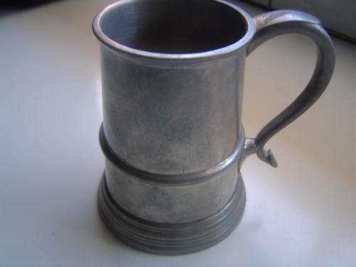 glass bottom tankard made in england