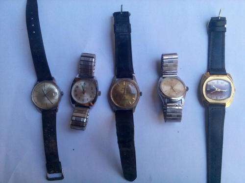 5x antique wind up wrist watches one bid for all (read description)