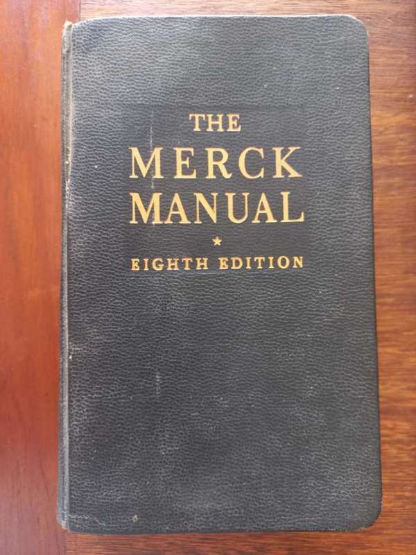 Vintage `The Merck Manual` Eighth edition, Eighth print 1955