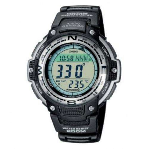 Casio Gents Chronograph Pro Trek Black Rubber Strap Sports Watch